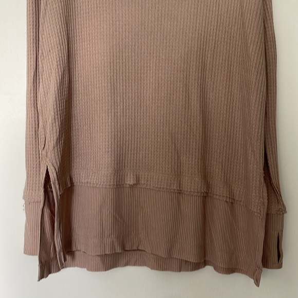 Free People | North Shore Sand Long Sleeve Waffle Thermal Tunic Small - Picture 7 of 9
